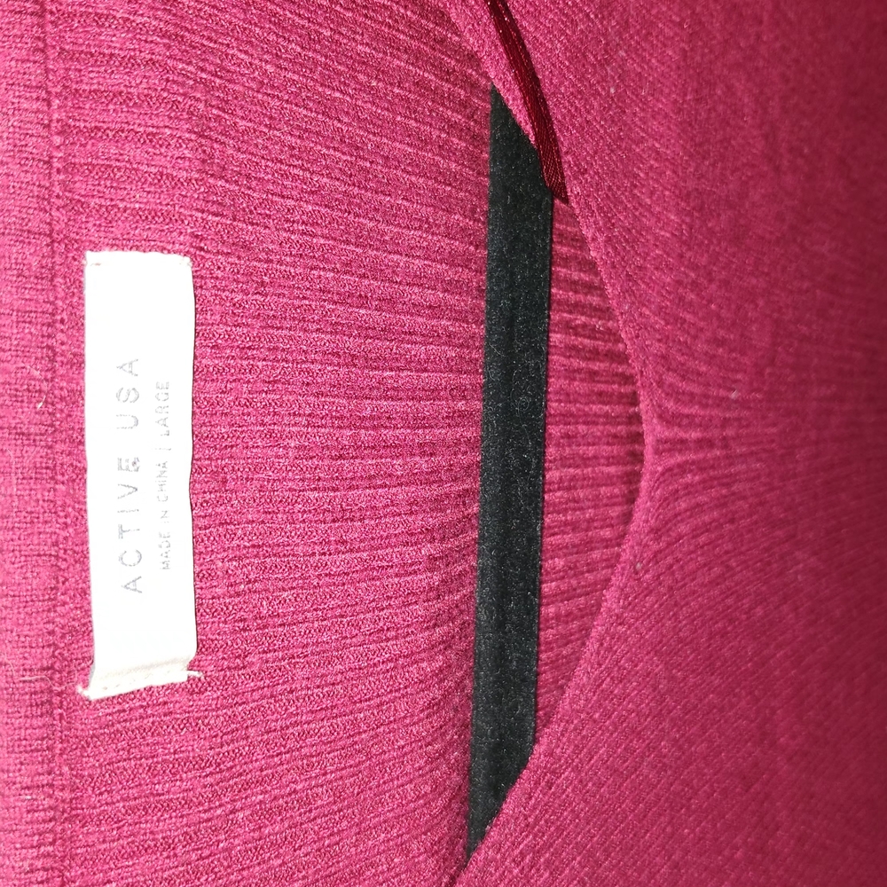 Red Ribbed Long Sleeve - Picture 4 of 4